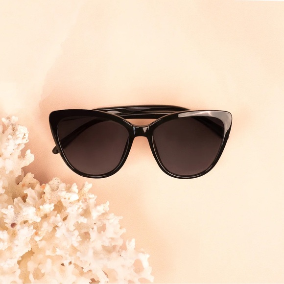 Rachel Zoe Nina Sunglasses - Black / Grey 56-18-143 - Picture 2 of 6